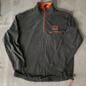 Triple Five Soul Half Zip Sweatshirt Jacket Mens XL Gray Streetwear 90s Y2K,